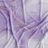 Lavender Color Marble Digital Printed Fabric Dress Material